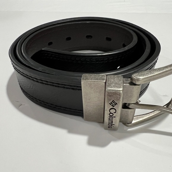 Columbia Other - Columbia Reversible Belt Men Large 38-40 Black Brown Faux Leather 41CO310006 A62